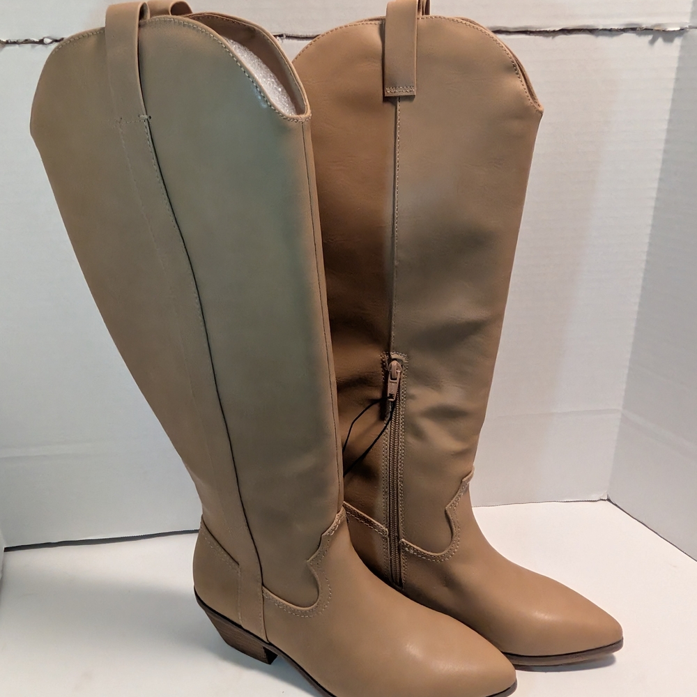 Universal Thread Tan Over the Knee Boots